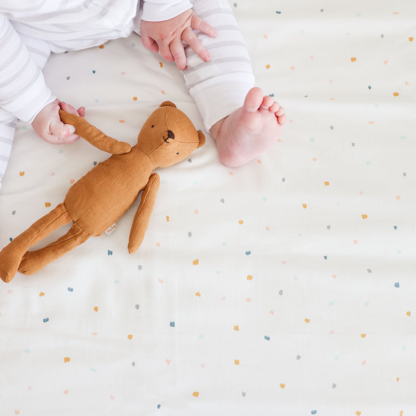 Organic Crib Sheet - Dotty
