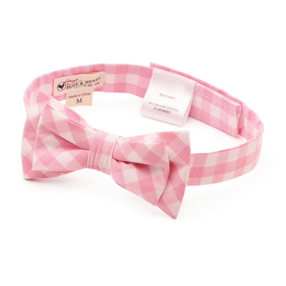 Classic Bow Tie - Pink Gingham