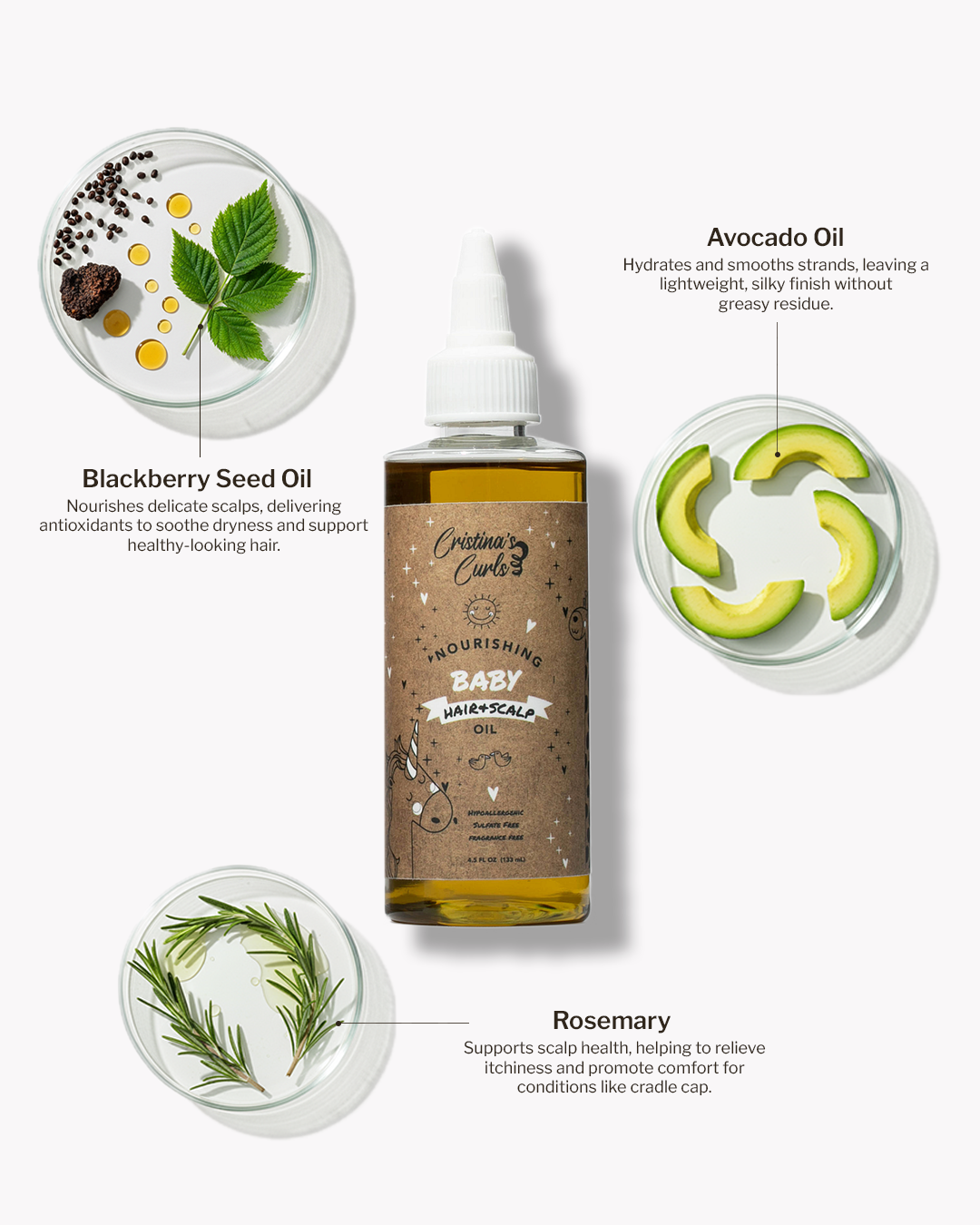 Nourishing Baby Hair and Scalp Oil