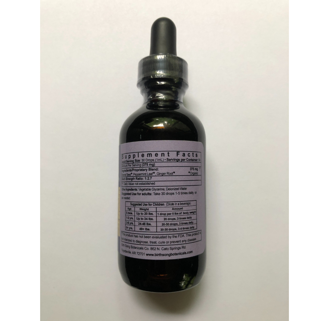 Stomach Soother Herbal Digestive Supplement Family Size 2 oz.