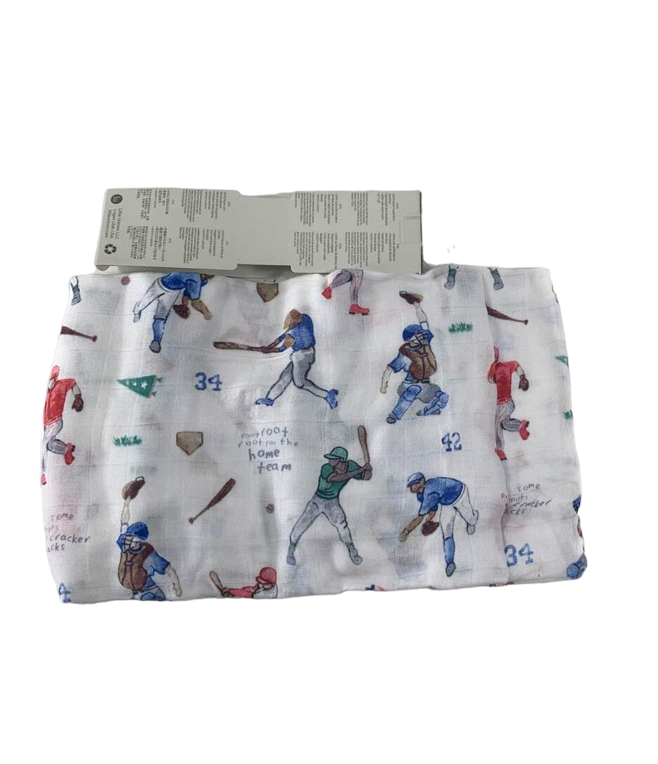 Little Unicorn Deluxe Muslin Swaddle, Home Run