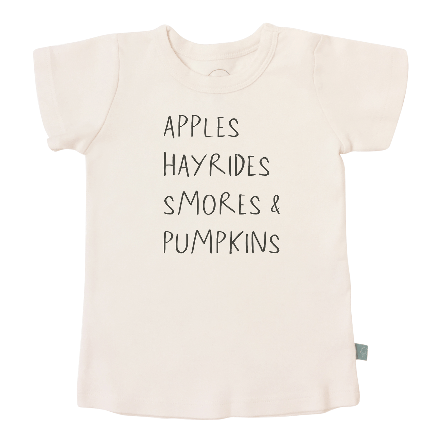 graphic tee | apples hayrides smores