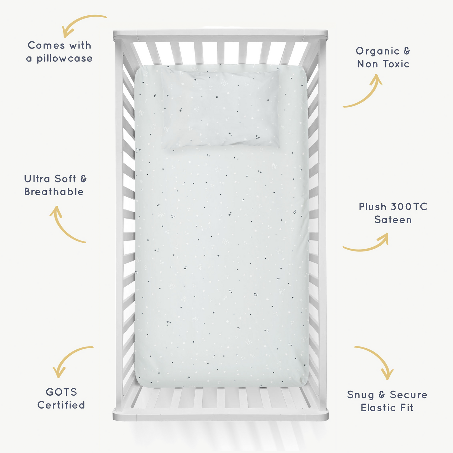 Organic Crib Sheet - Milky Way