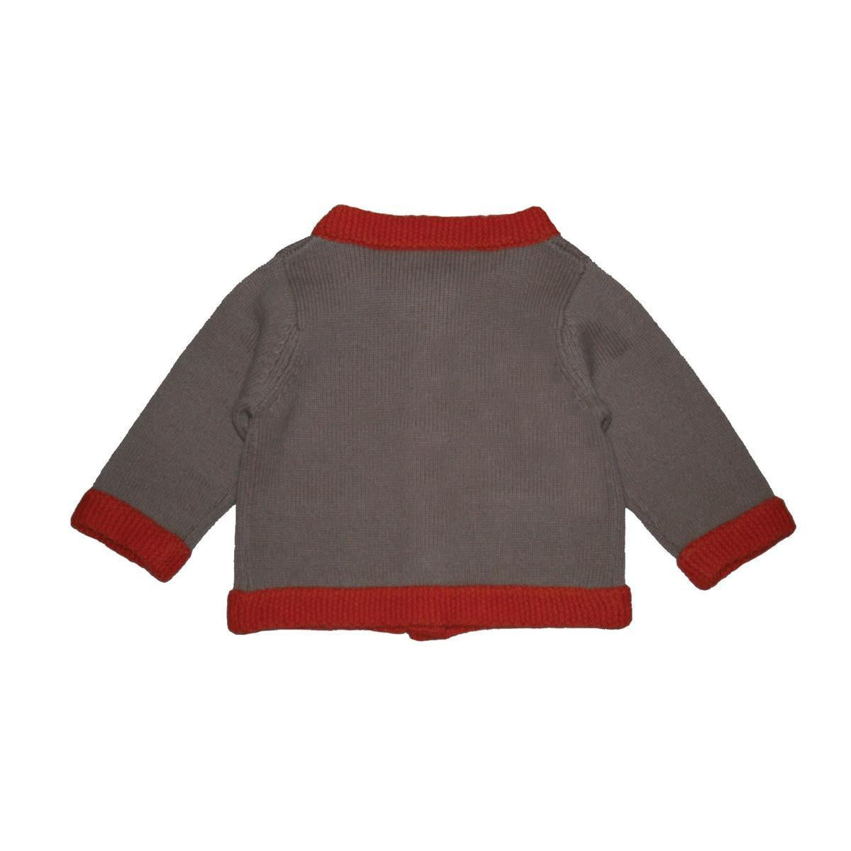 Camelia Cardigan - Beige/orange