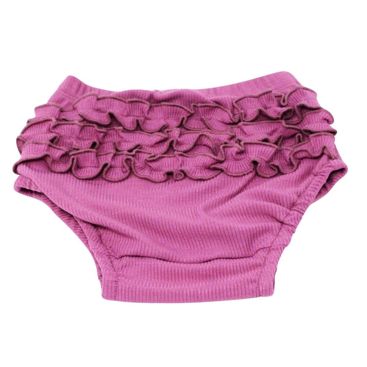 Ruffle Bloomer - Mellow Mauve Rib