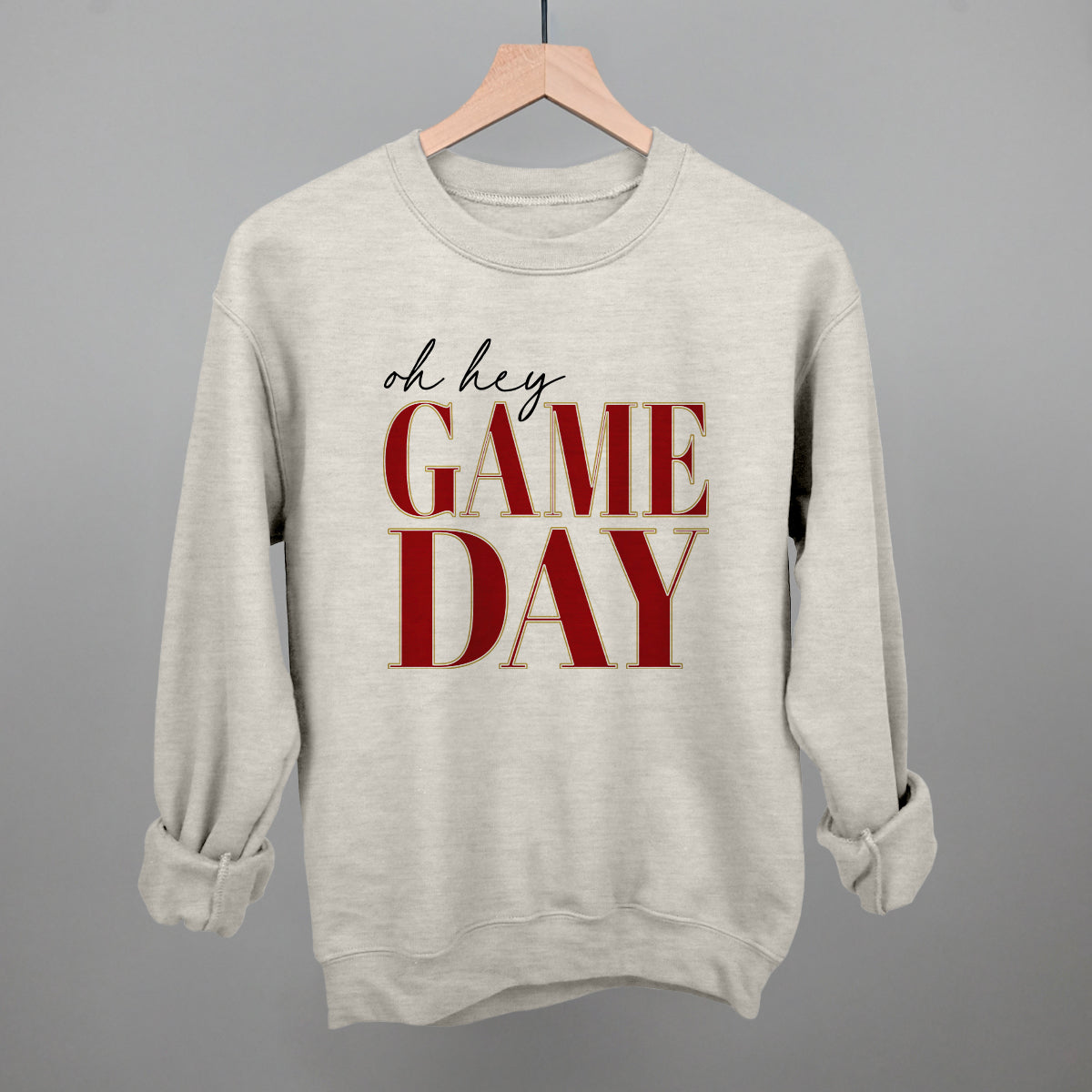Oh Hey Game Day (Red + Gold)