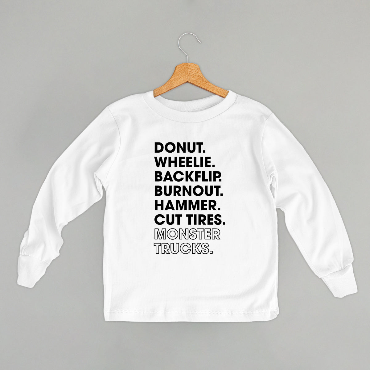 Monster Truck Lingo List (Kids)