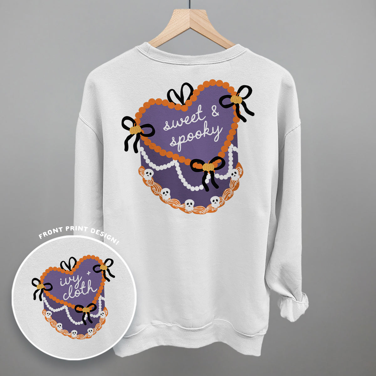 Sweet & Spooky Vintage Cake (Back Print)