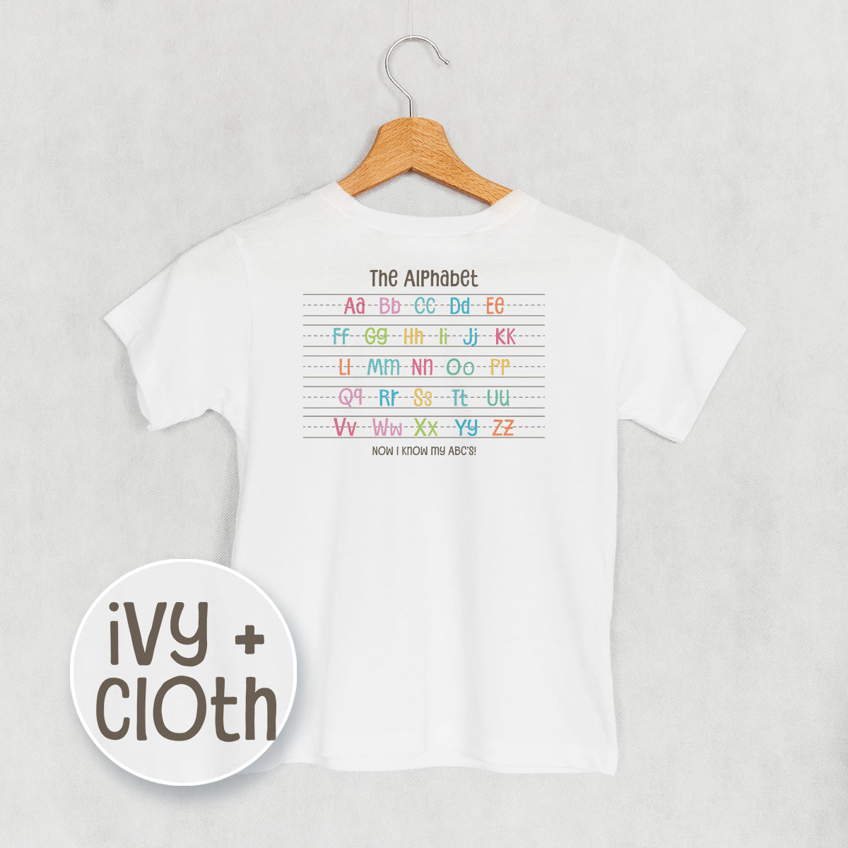 Colorful Alphabet (Kids Back Print)