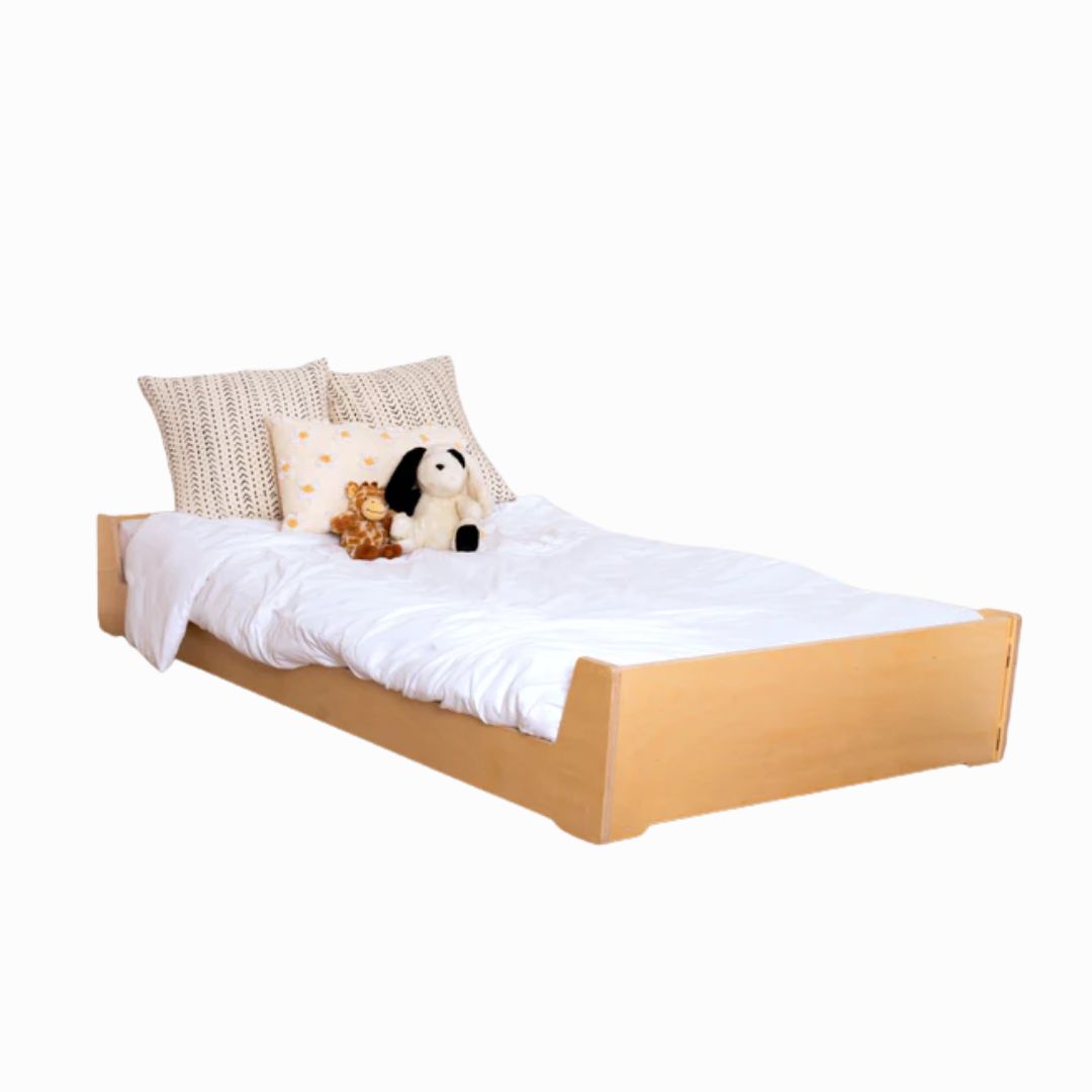 Sprout Kids Birch Montessori Floor Bed - Finished Birch