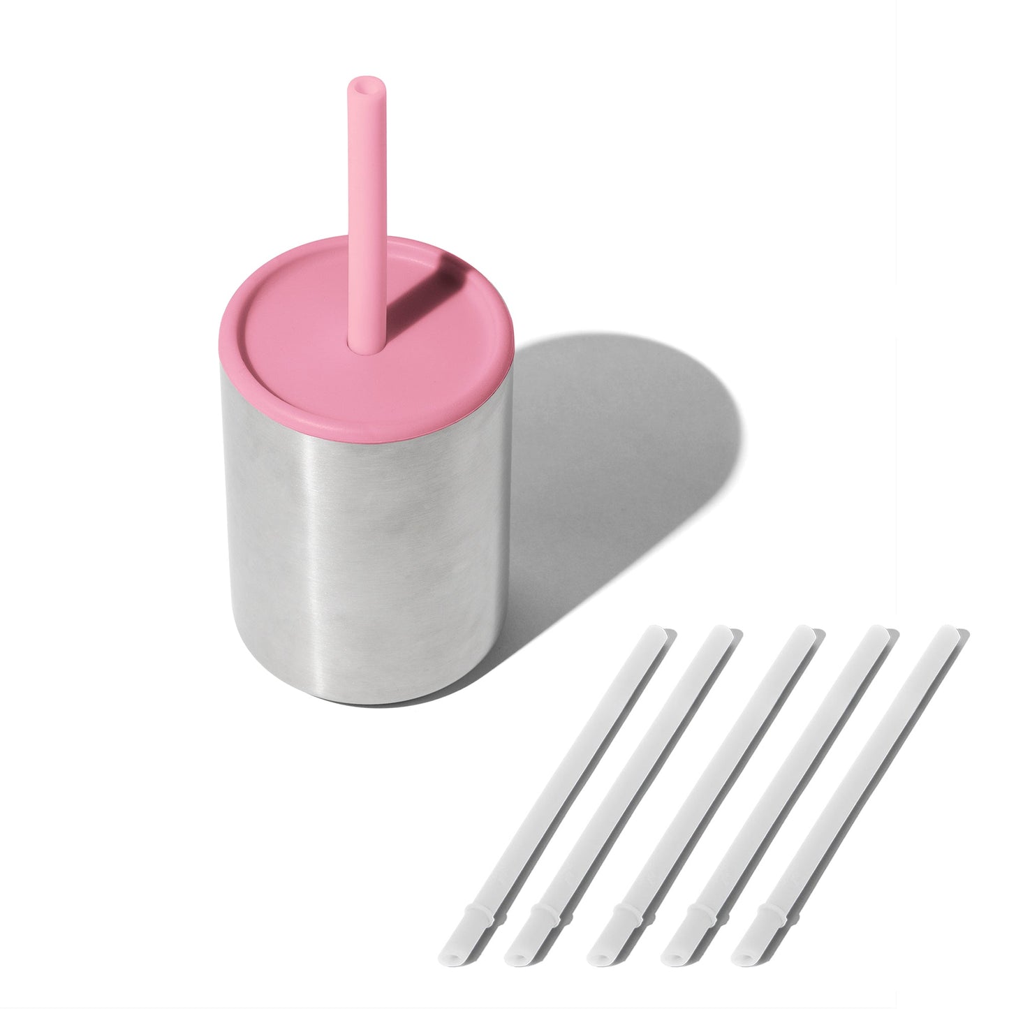 Medium Stainless Steel Insulated Baby Cup 8oz with Additional Silicone Lid