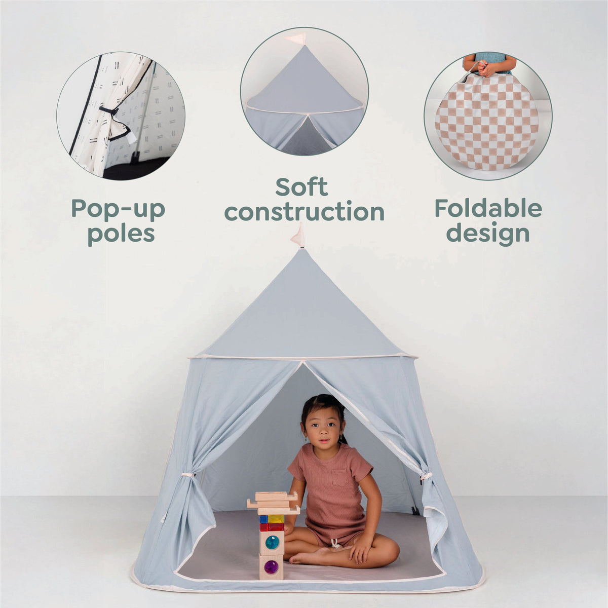Terrazzo Clay Play Tent