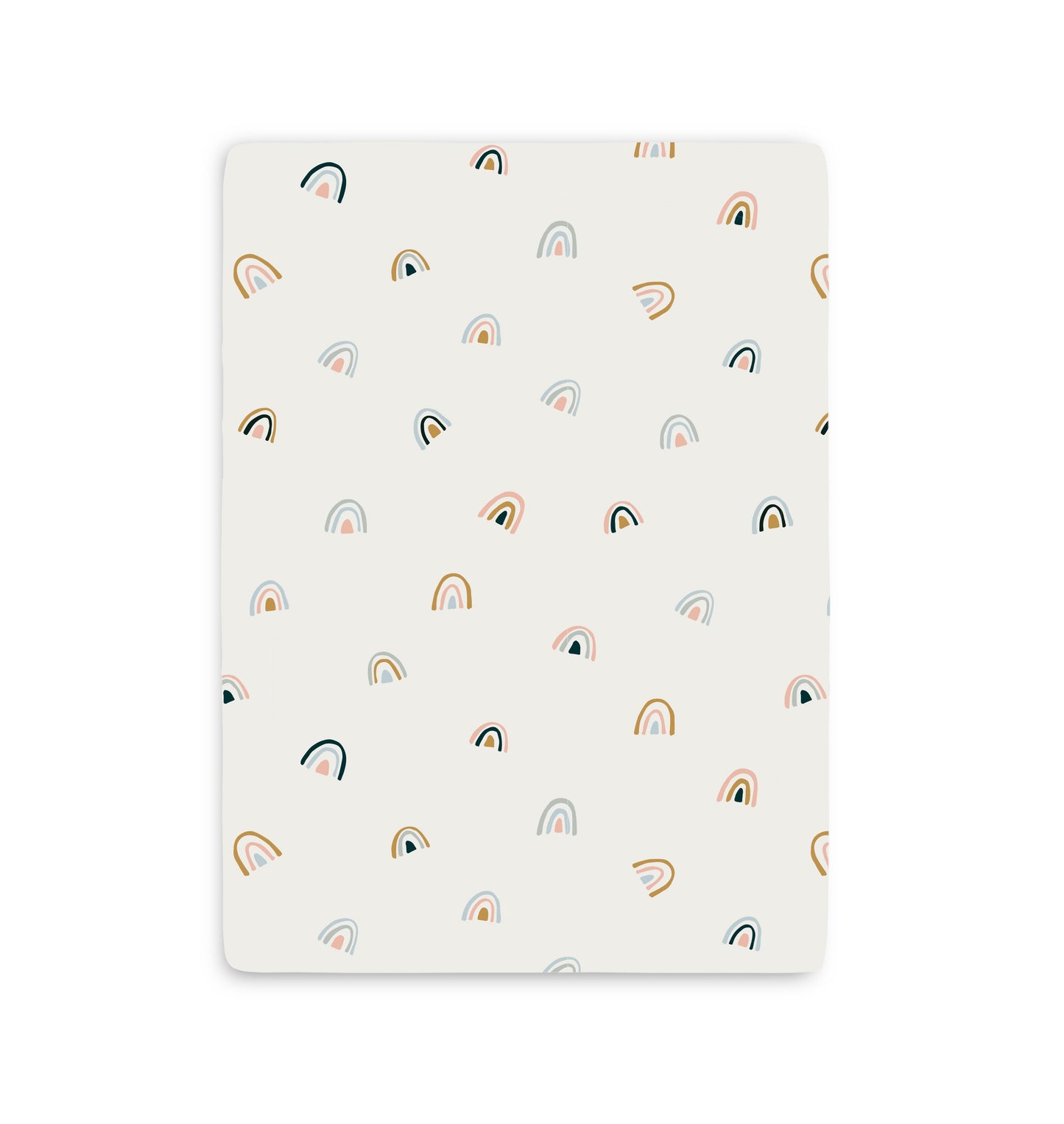 Organic Mini Crib Sheet - Dotty & Rainbow