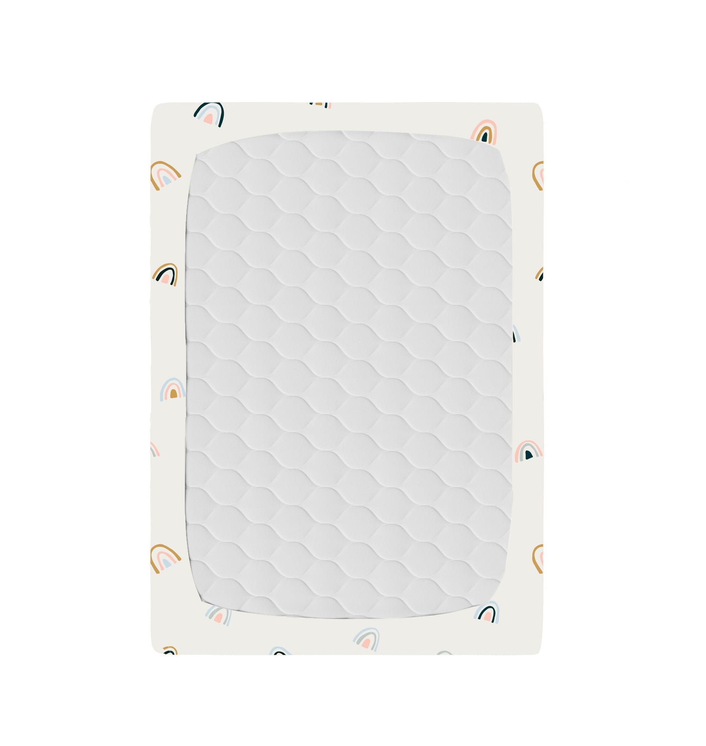 Organic Mini Crib Sheet - Dotty & Rainbow