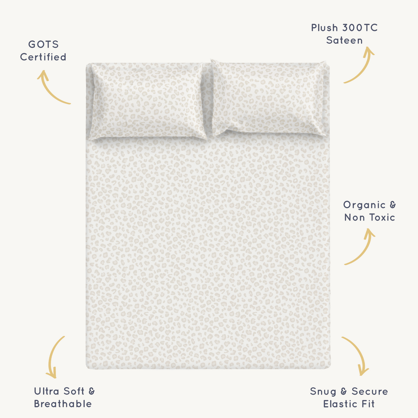 Organic Kids Fitted Sheet - Wild