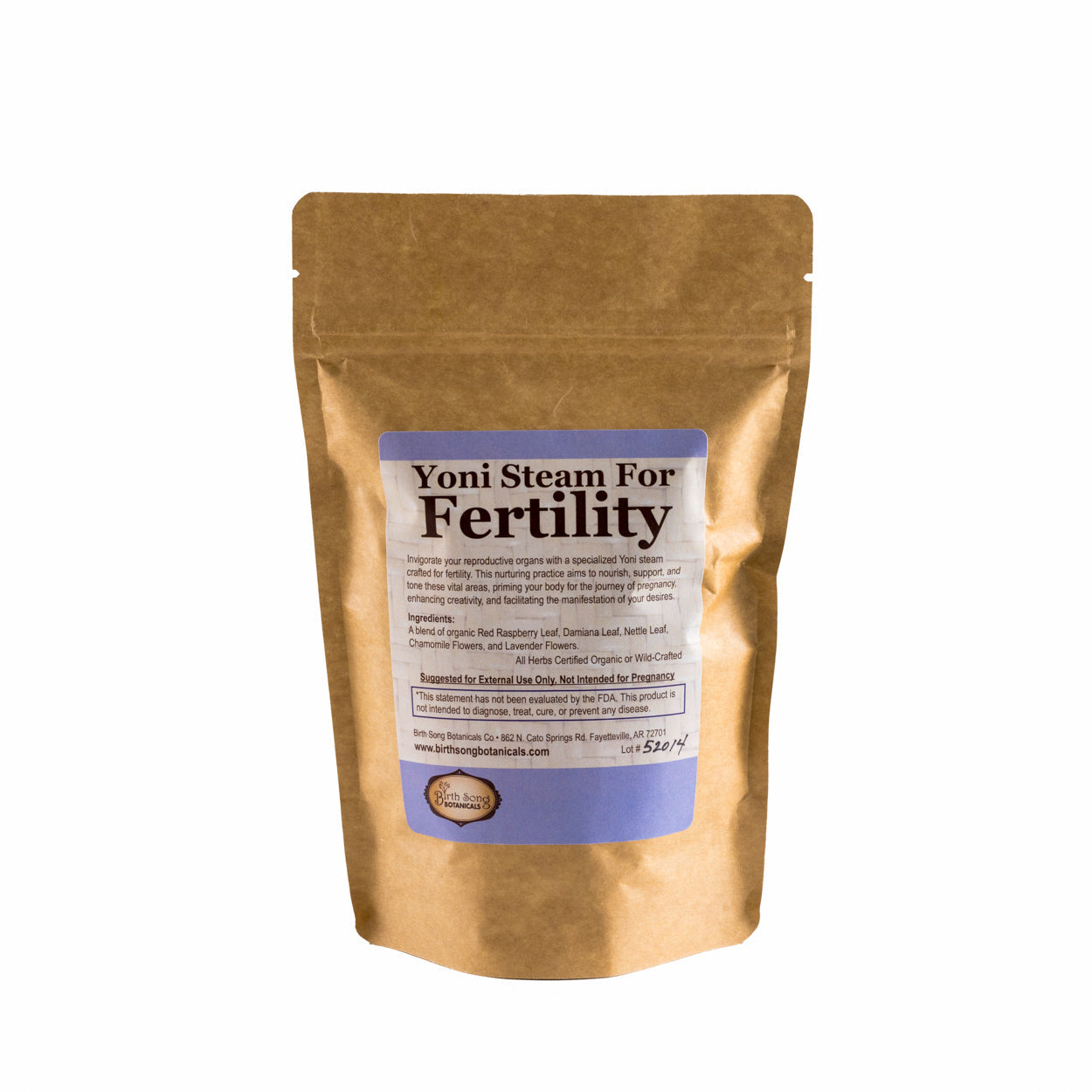 Yoni Steam for Fertility* Organic Herbal Vaginal Steaming Blend to Support Fertility and Womb Health, V Steam Herb, Vaginal and Uterine Care 3 oz.