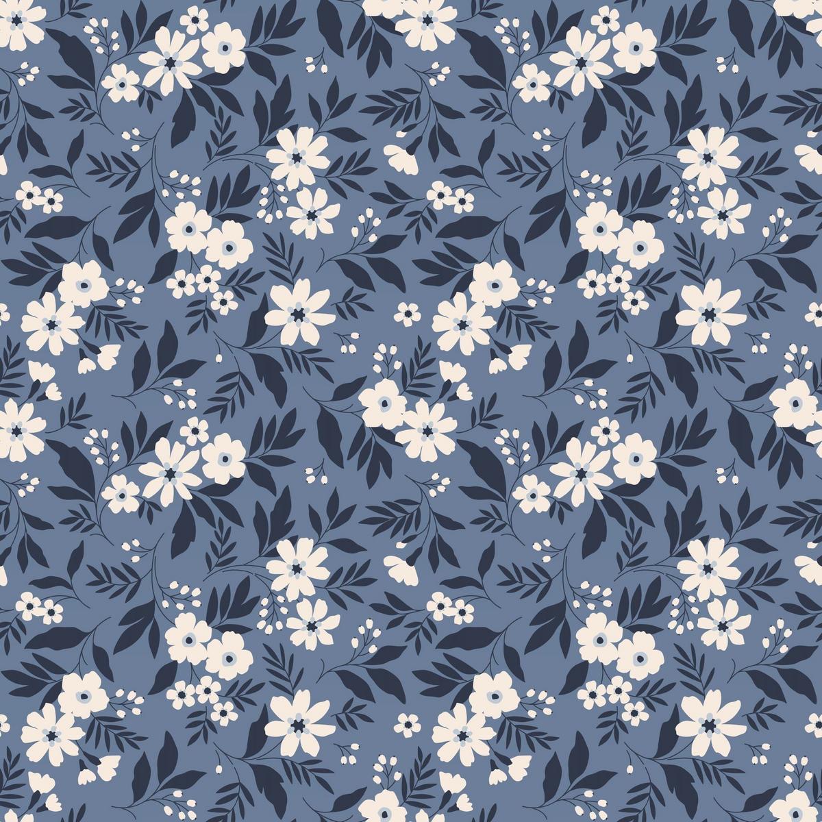 Southern Sweetheart Dress - Vintage Floral Blue