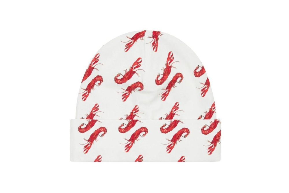 Baby Vild Lab No.8 - Rare Living Lobsters, Organic Cotton Beanie Hat