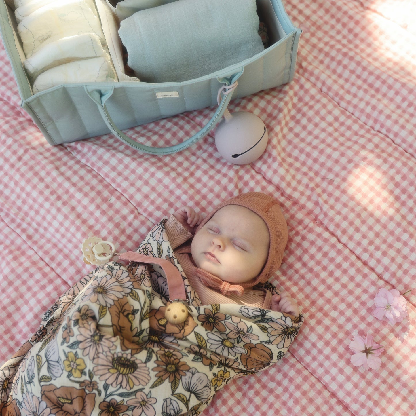 Linen Pacifier Clip 2-Pack