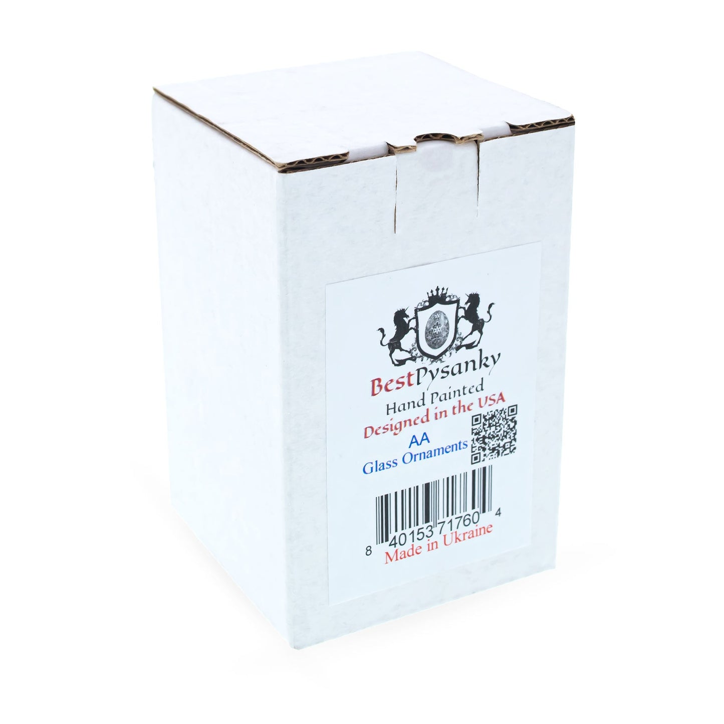 Golden Scroll & Pearl Trim Double-Ended Finial Drop Glass Christmas Ornament