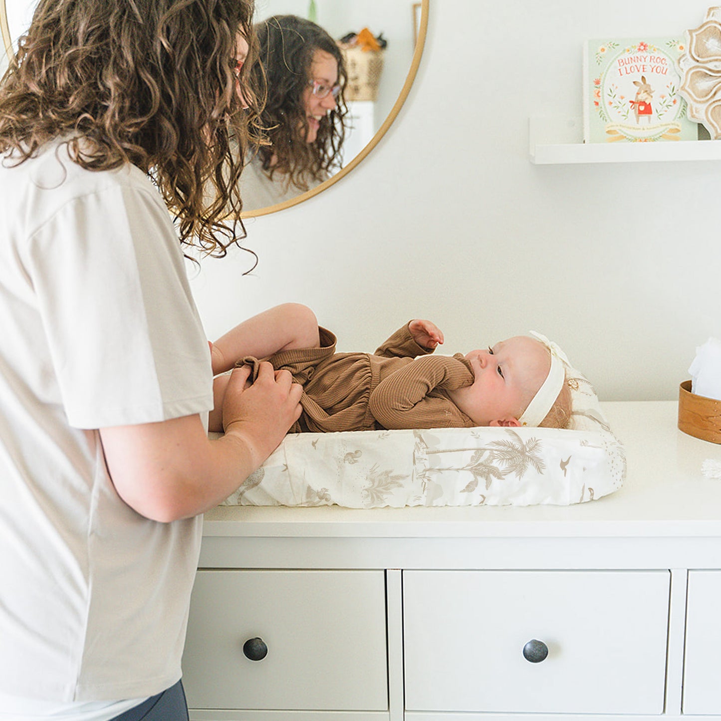 Organic Changing Pad Cover - Safari