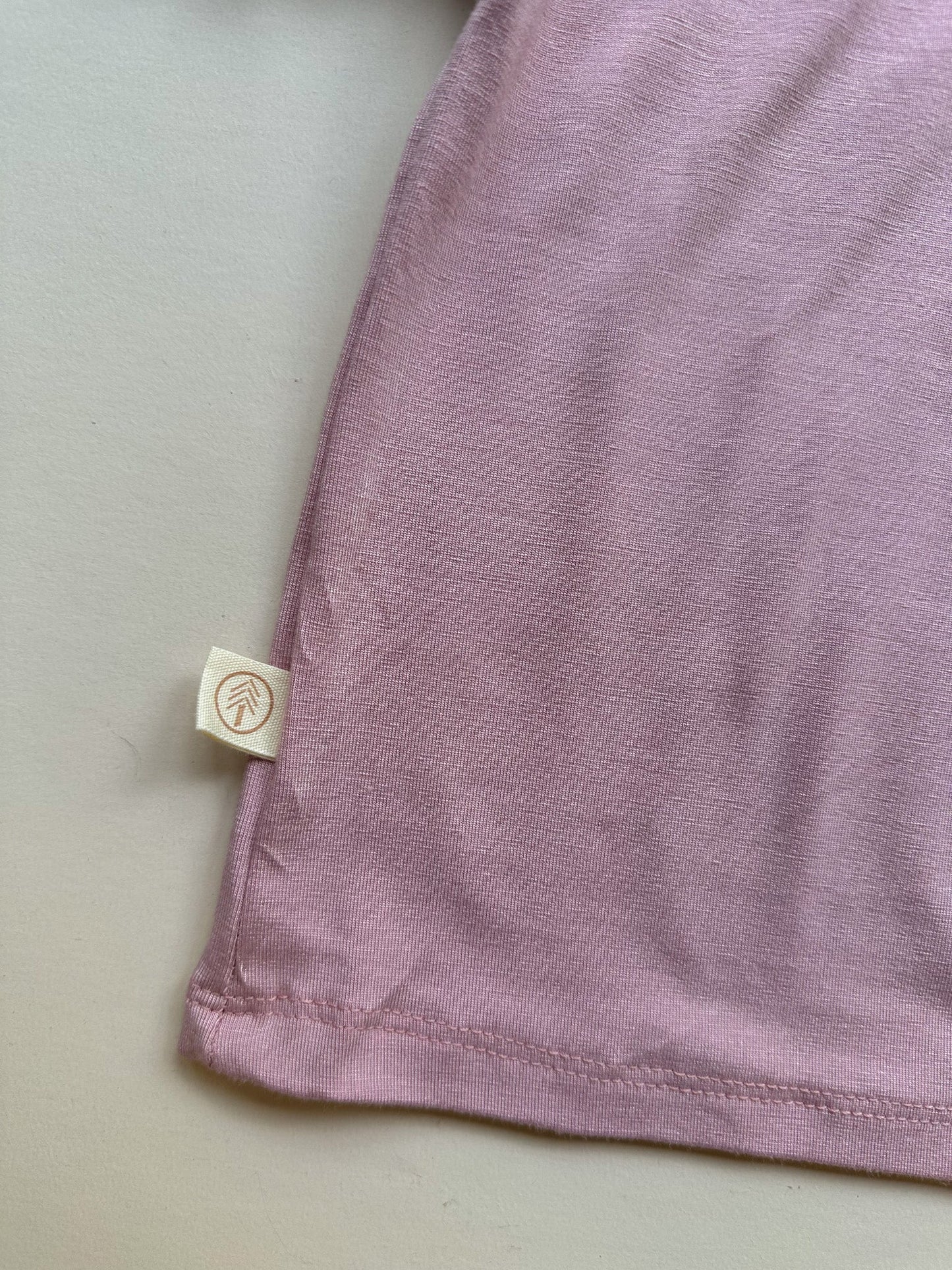 0/3m Crew Neck Essential Tee | Baby & Toddler | Luxury Bamboo | Dusty Pink