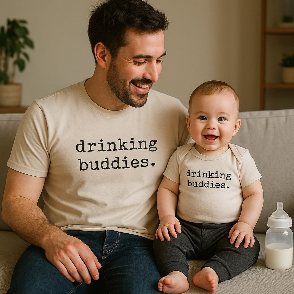 adult graphic tee | drinking buddies
