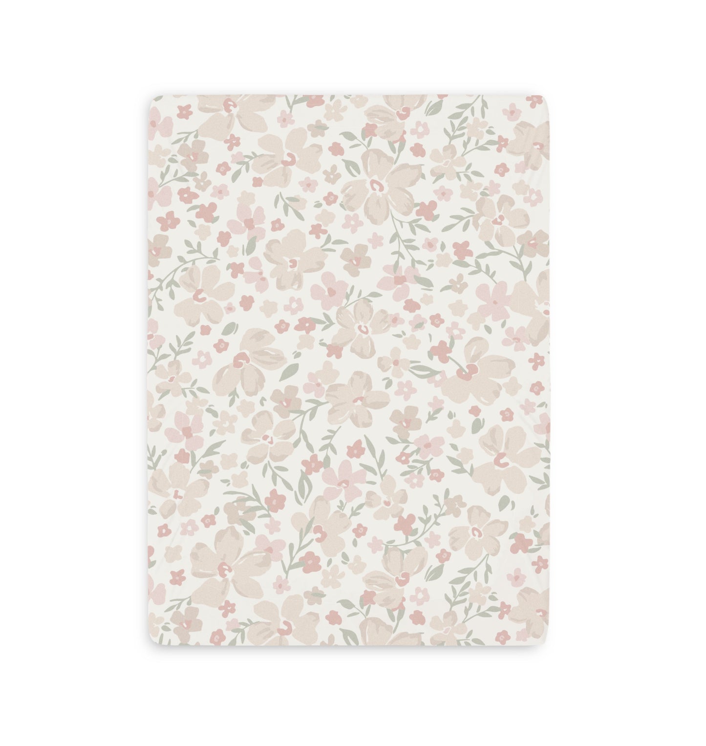 Organic Mini Crib Sheet - Blossom & Plaid