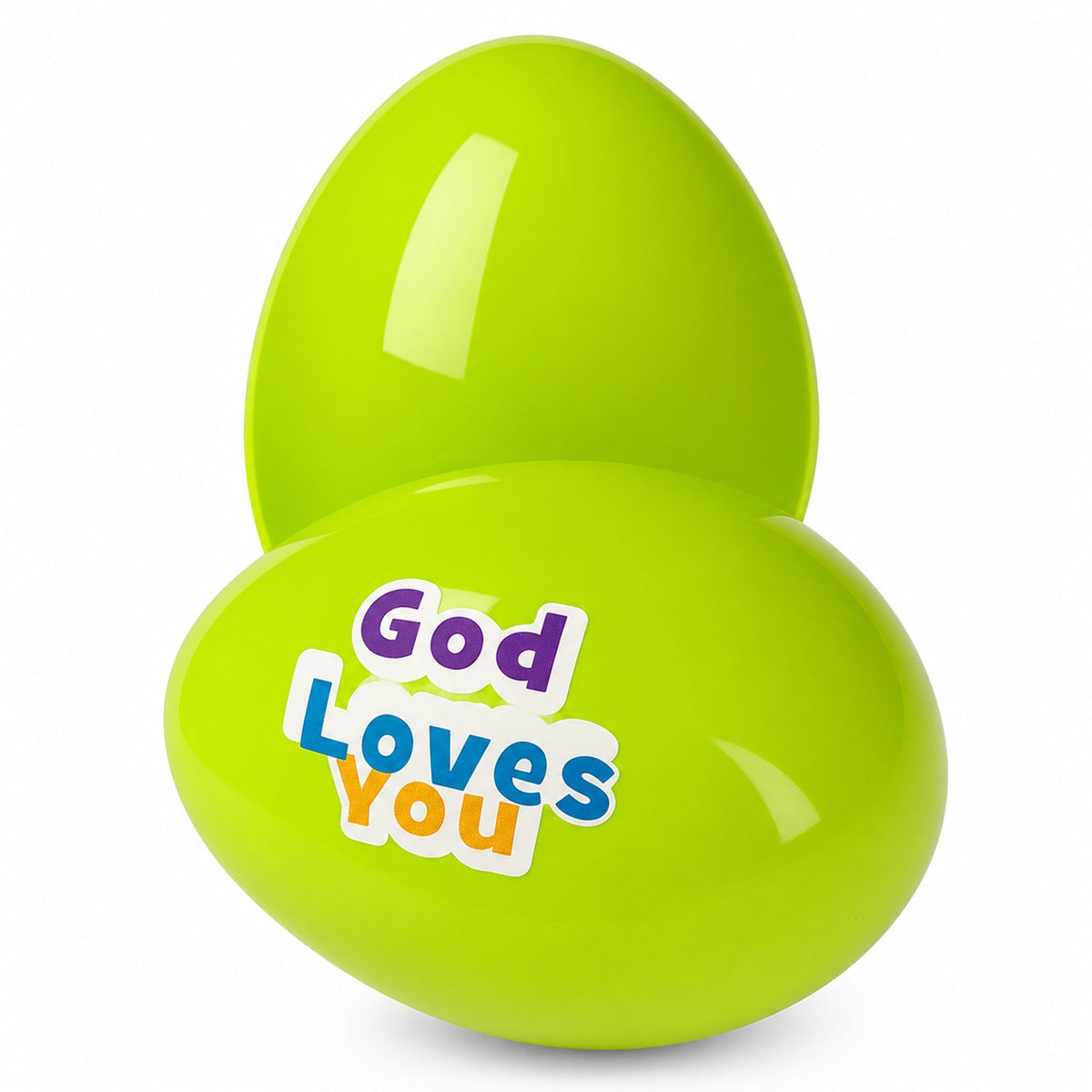 Set of 12 Religious Quotes on Plastic Easter Eggs