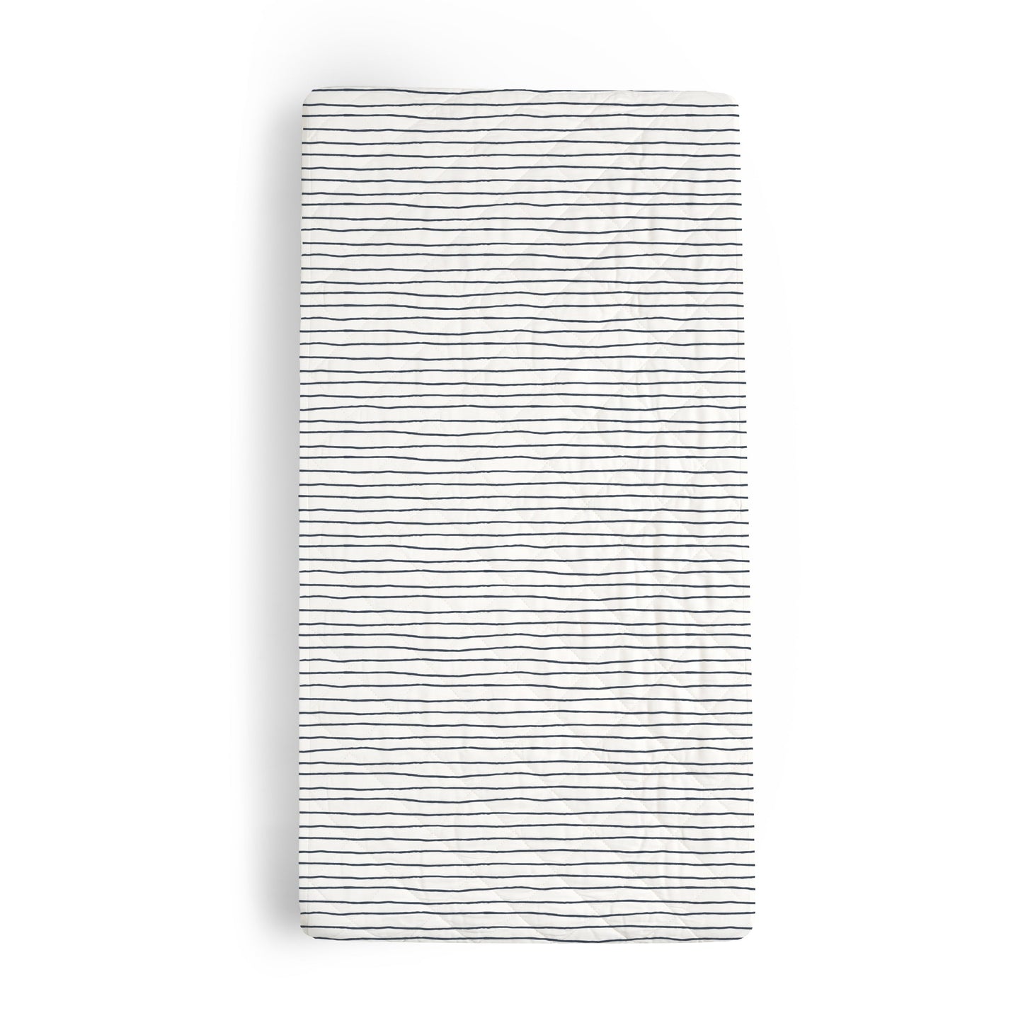 Organic Changing Pad Cover - Navy Stripes