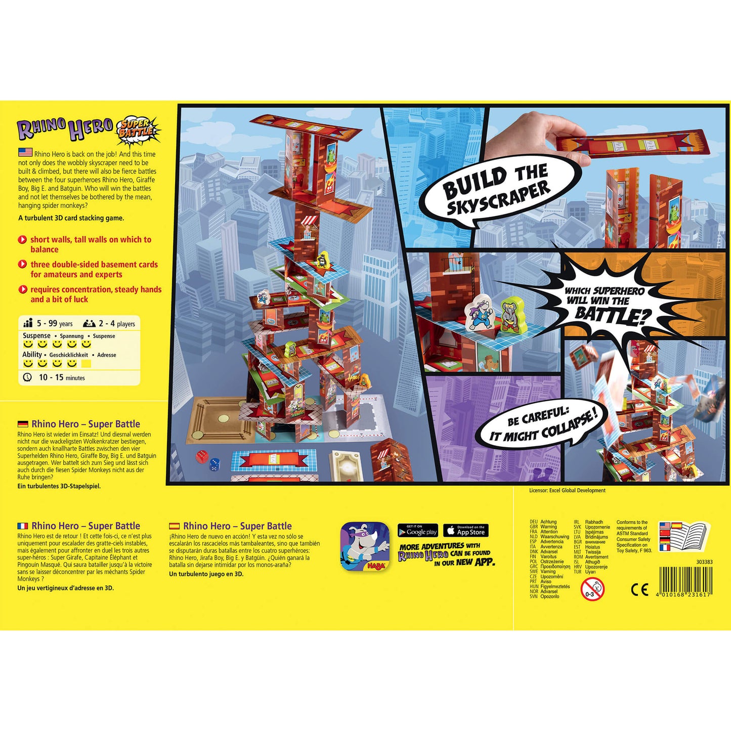 Rhino Hero - Super Battle Stacking Game