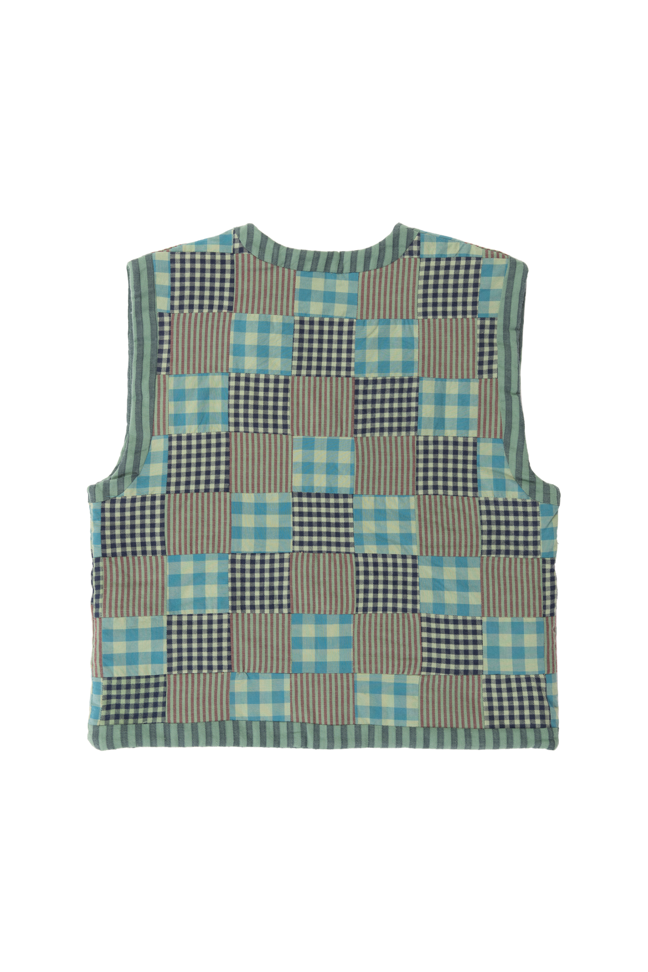 Reversible Kids Vest - Mint Patchwork