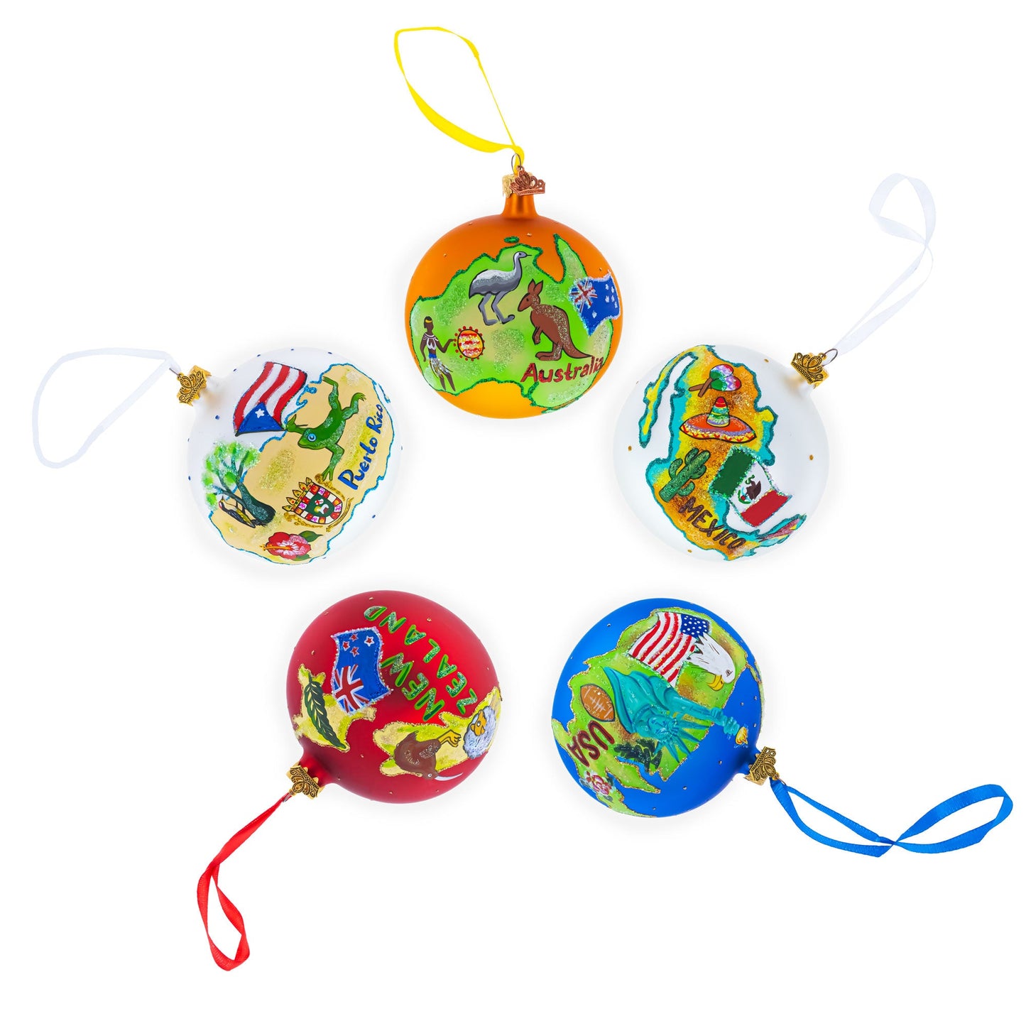 Virginia Beach, Virginia, USA Glass Ball Christmas Ornament 4 Inches