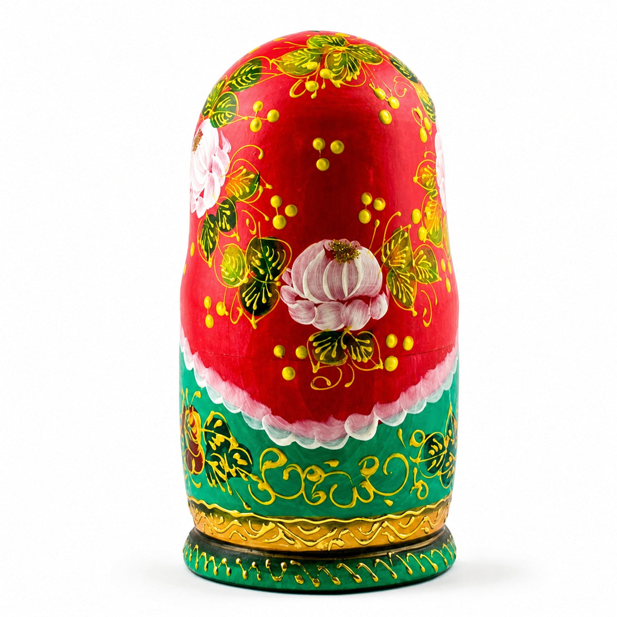 5 Girls with Basket Flowers Nesting Dolls 6.5 Inches