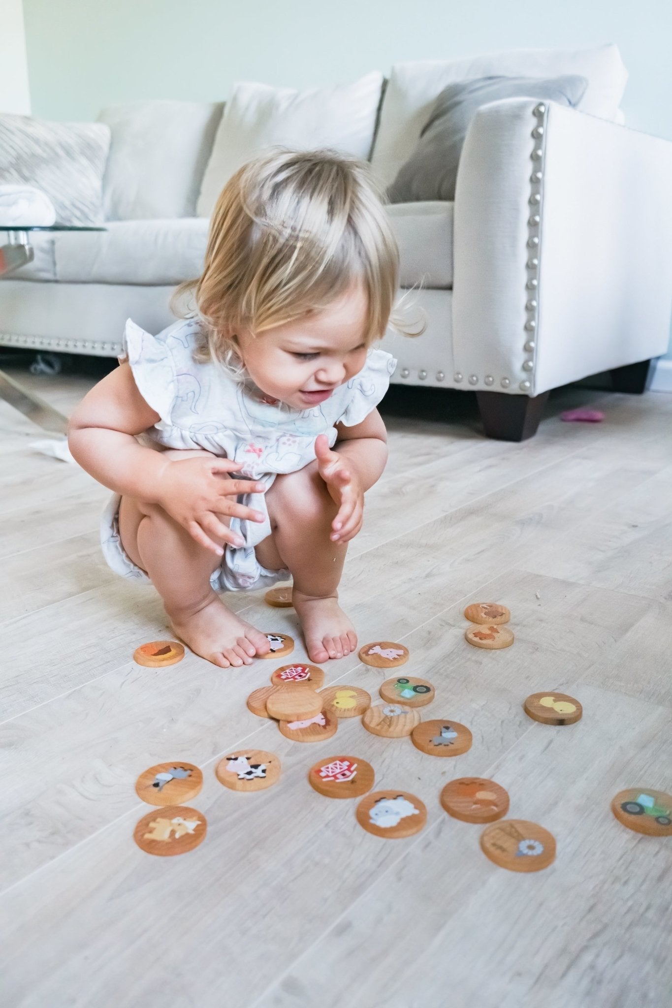 On The Farm Matching Tiles