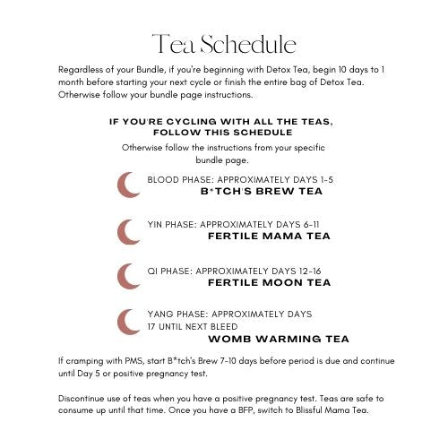 Detox Tea: Herbal Blend to Support Pre-Conception Detoxification