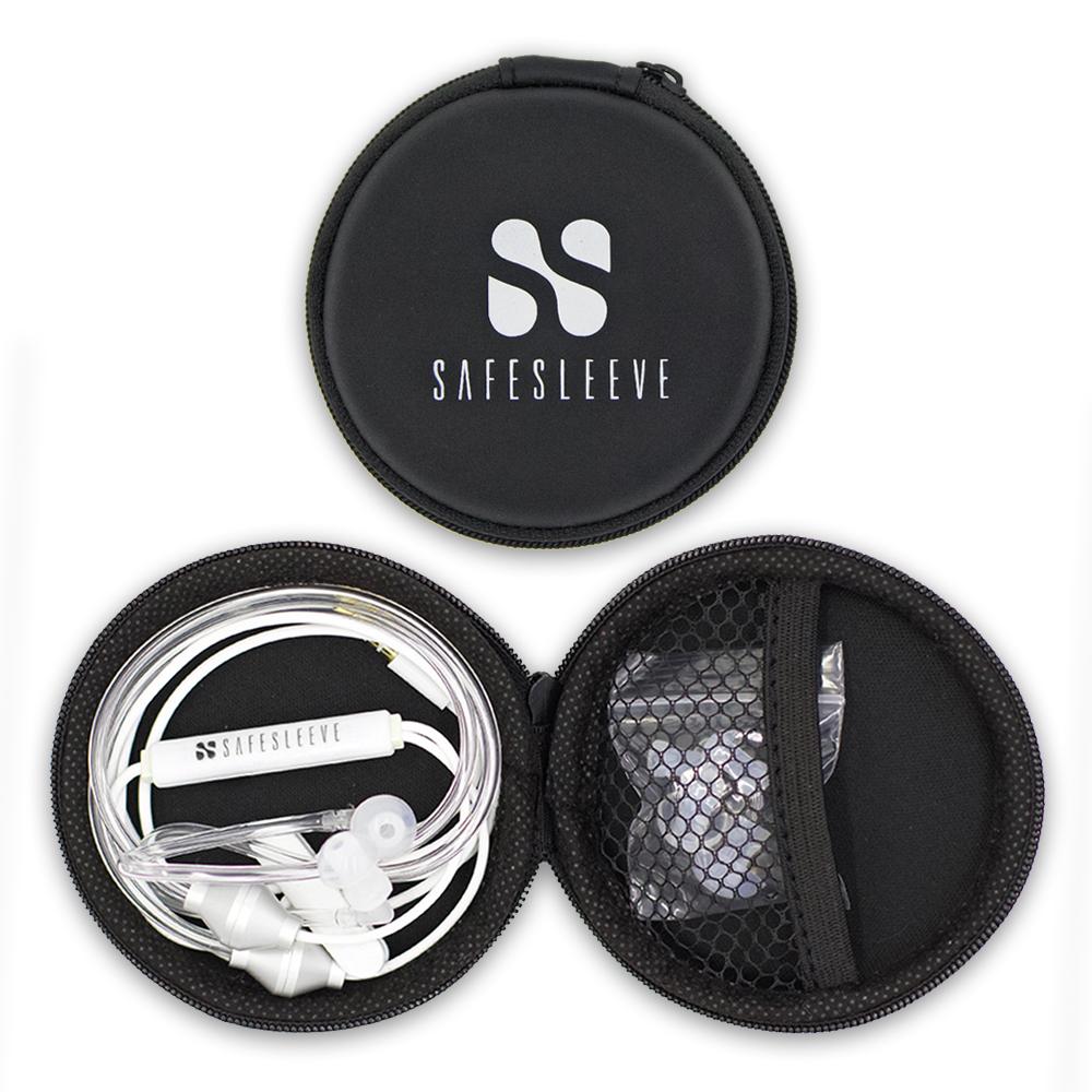 Anti-Radiation Air-Tube Headphones with Microphone