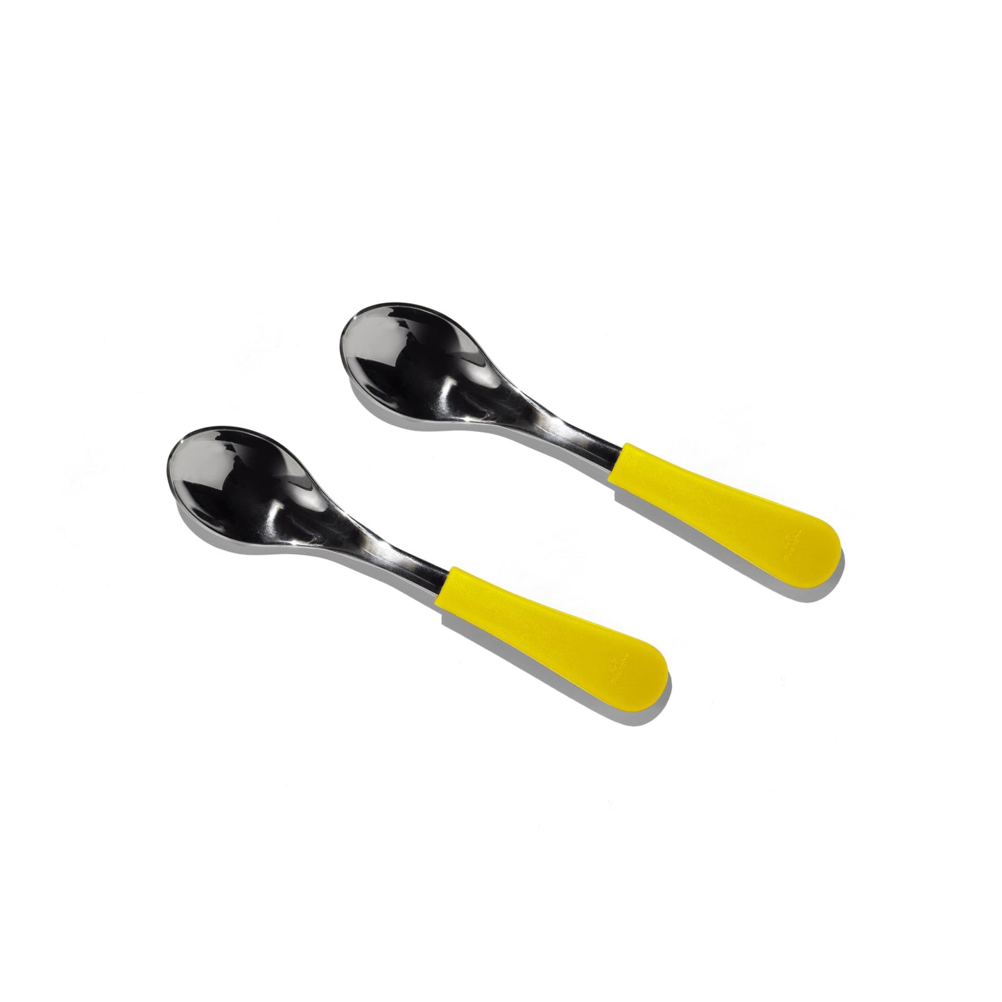 Stainless Steel Baby Spoons - BLW Infant Self Feeding Spoon | Wide - Short