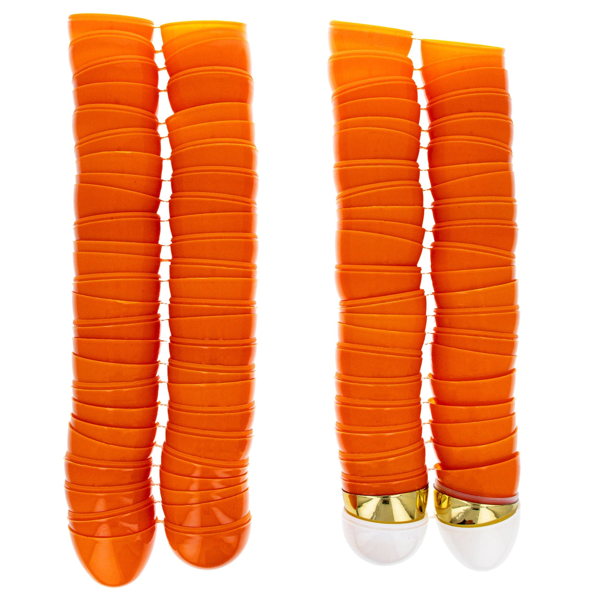 Set of 46 Orange, 1 Gold, and 1 White Plastic Easter Egg, 2.25 Inches Each