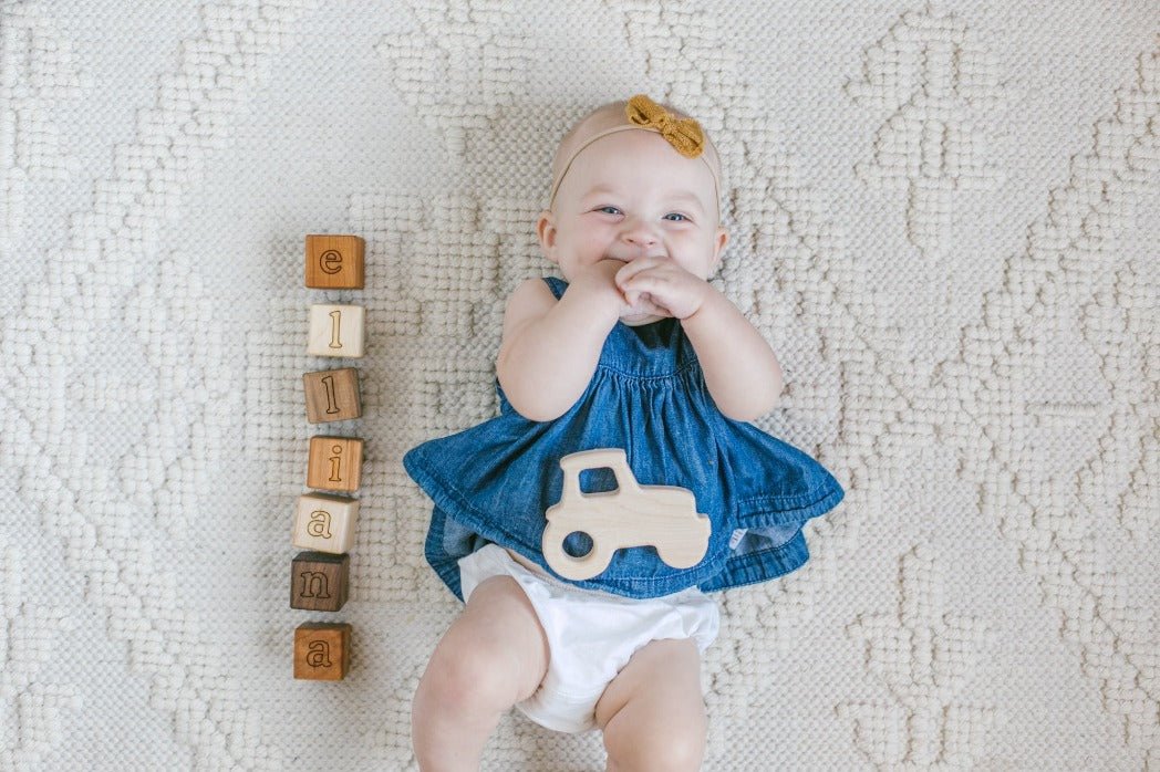 Tractor Wooden Grasping Toy