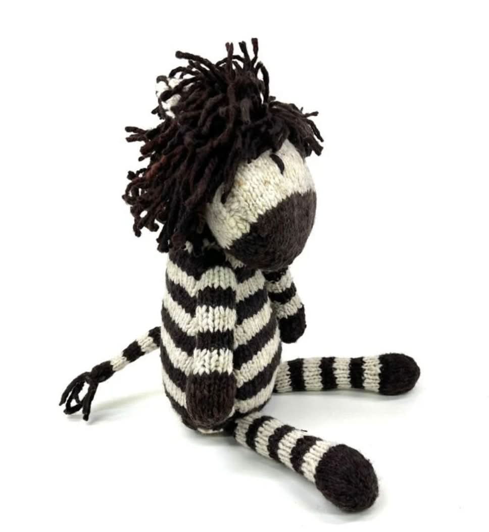 Wool Knit Buddy | Zachary the Zebra