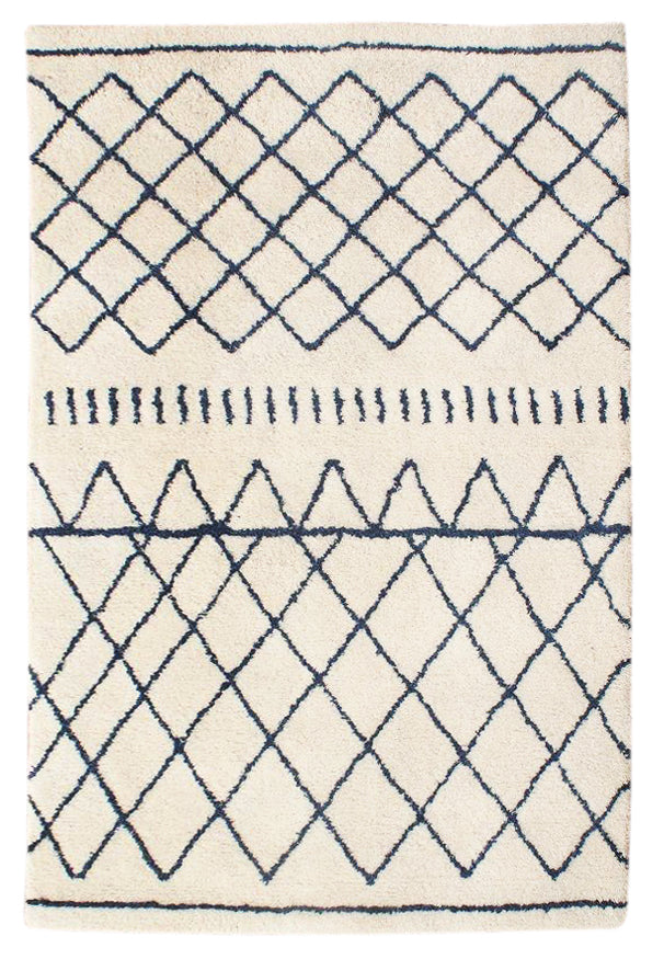 Organic Moroccan Wool + Cotton Shag Rug