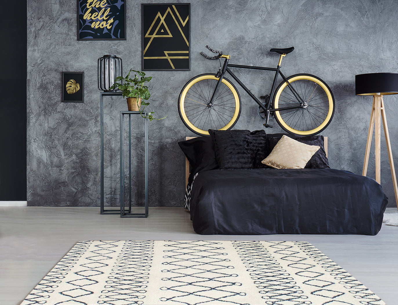 Organic Moroccan Wool + Cotton Shag Rug