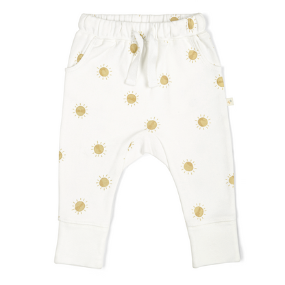 Organic Baby Toddler Harem Pants - Sunshine