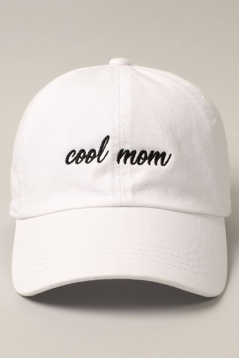 COOL MOM Embroidery Baseball Hat