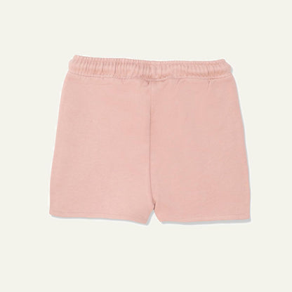 Recycled Cotton Sepia Cropped Girl Shorts - Sepia Rose