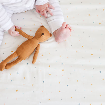 Organic Crib Sheet - Dotty