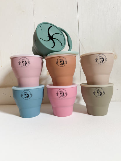 Silicone Snack Cups/Collapsible snack cups