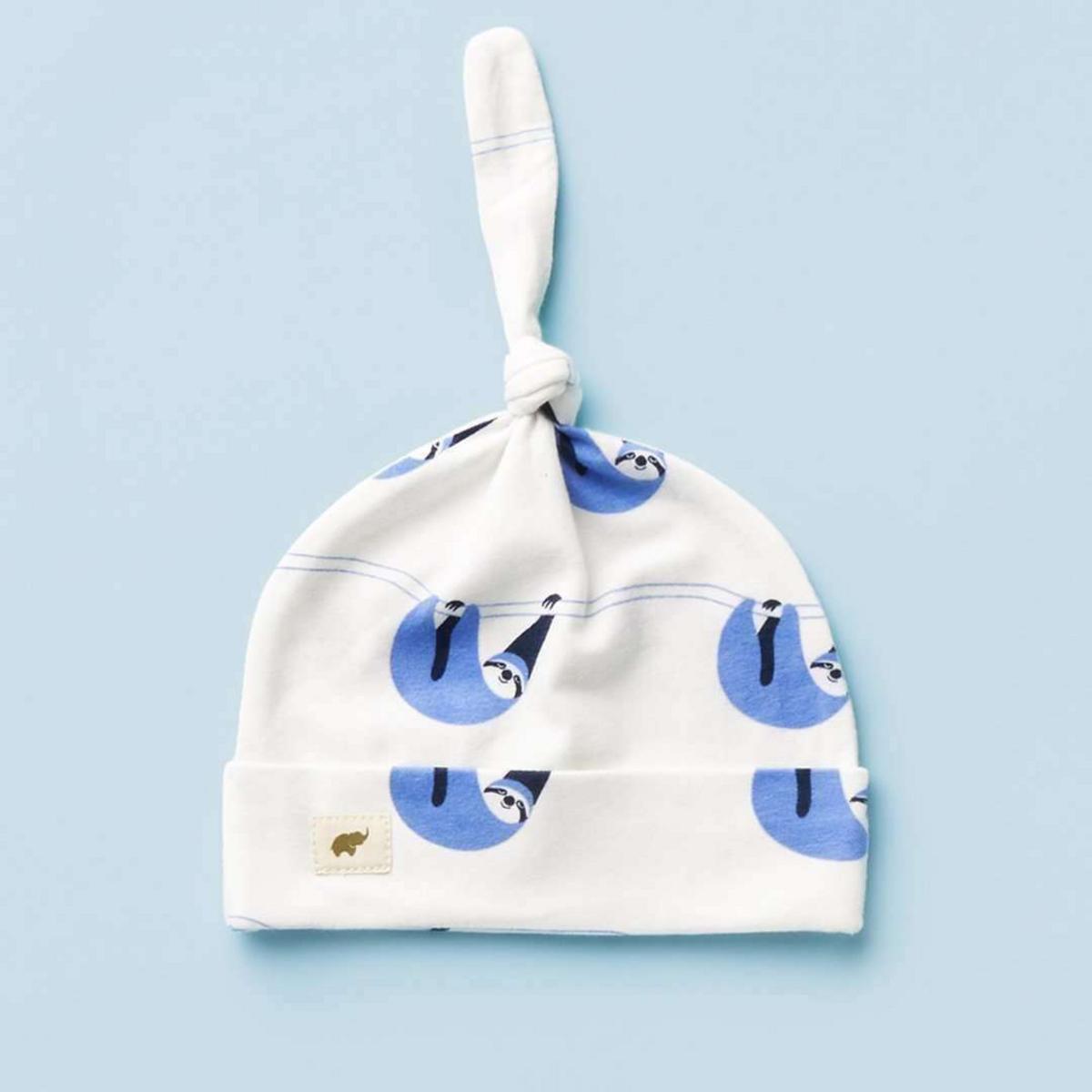 Top Knot Cap - Sloth Squad – Gentle Nursery Shop