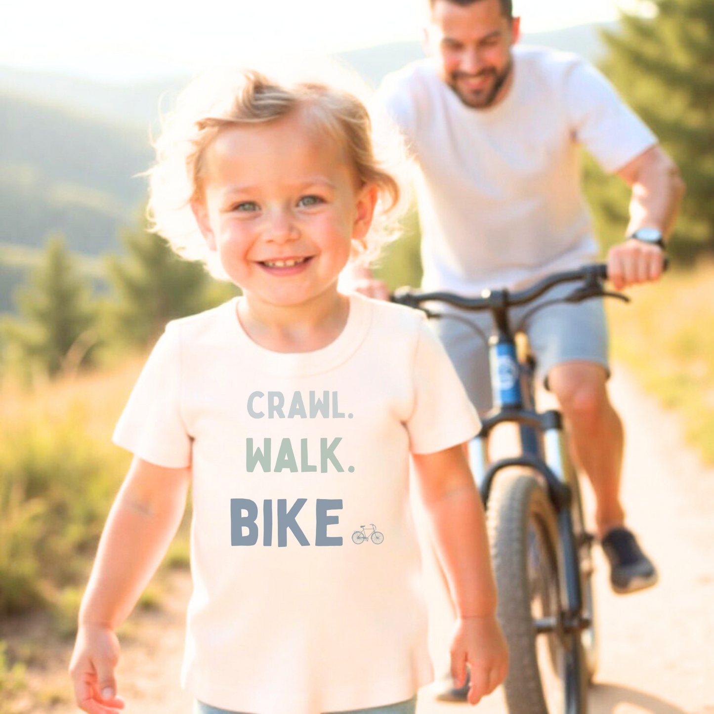 graphic tee | crawl walk bike
